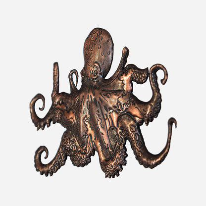 Copper Octopus Wall Art