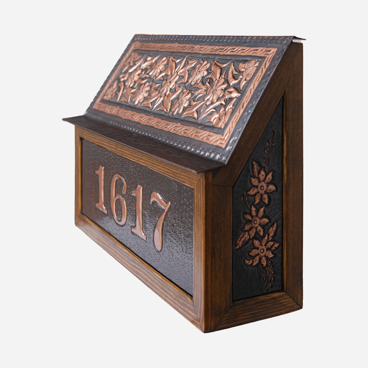 Wall Mounted Copper Letterbox