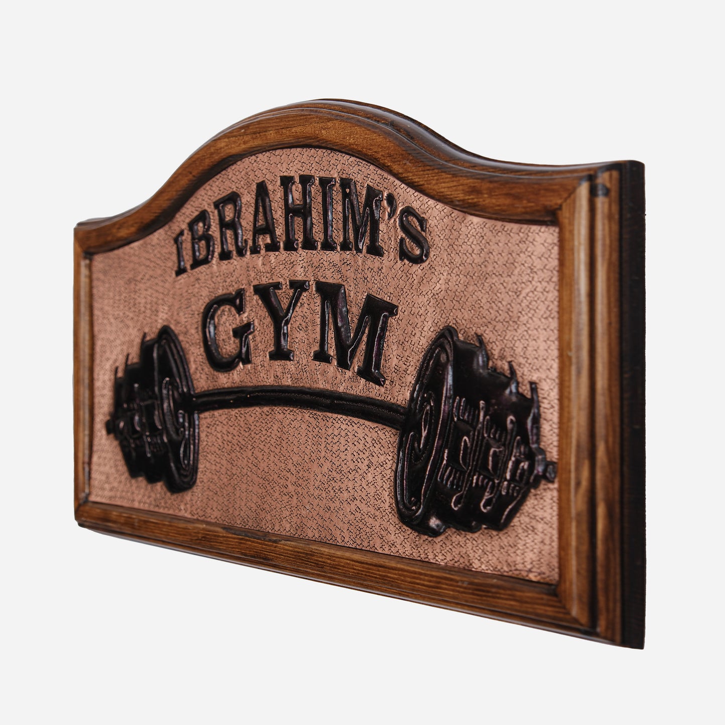 Copper Gym Sign