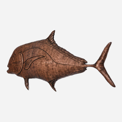 African Pompano Fish Copper Wall Art