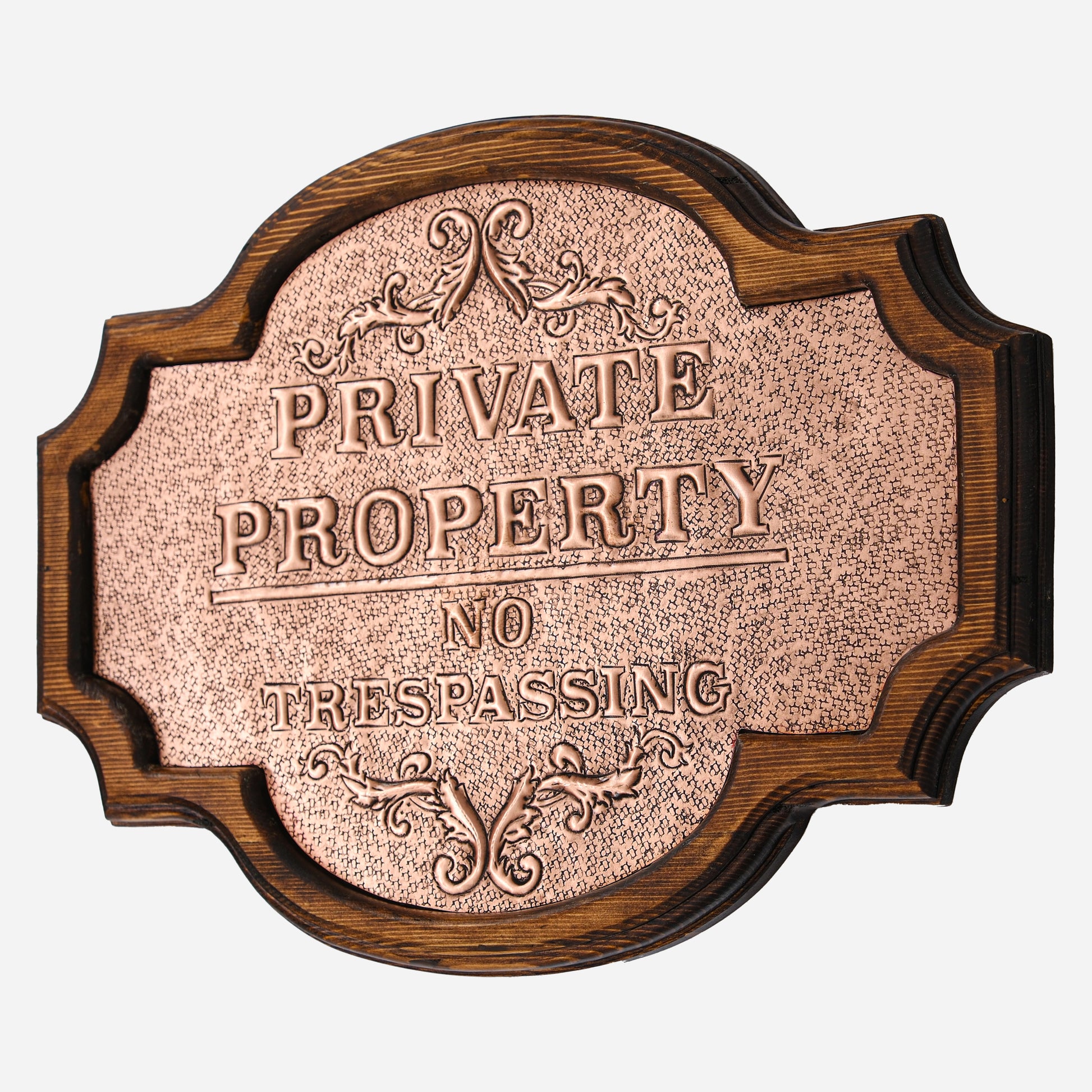 Copper Private Property Sign