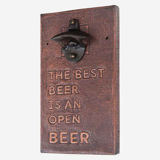 Copper Bottle Opener 9.7"x5.4" Brown