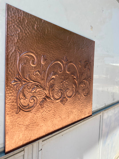 Victorian Style Copper Kitchen Backsplash