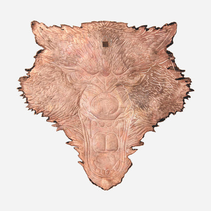 Wolf Head Metal Wall Decor