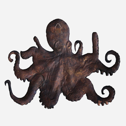 Copper Octopus Wall Art