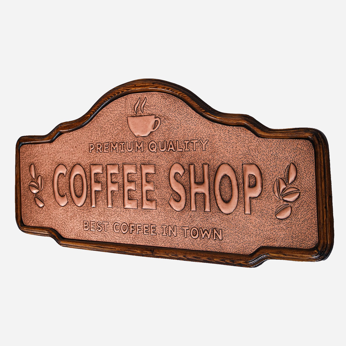 Copper Coffee Shop Sign - Natuross