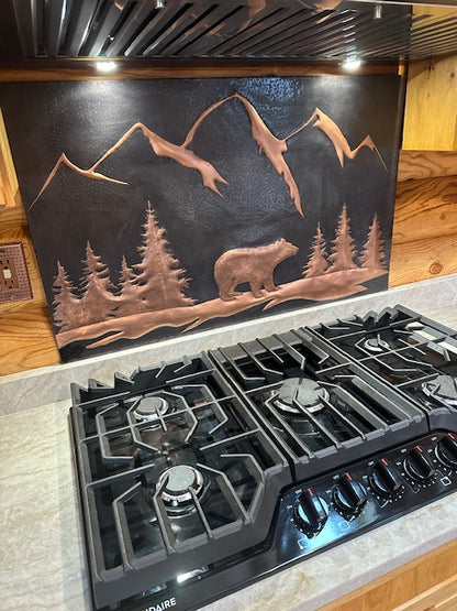 Black Bear Copper Backsplash
