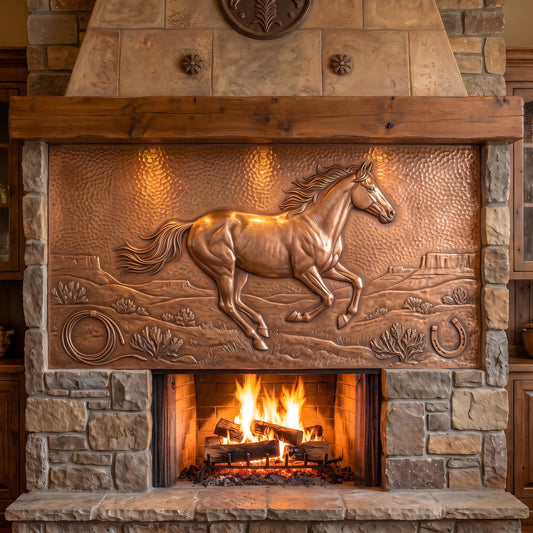 Wild Mustang Copper Panel