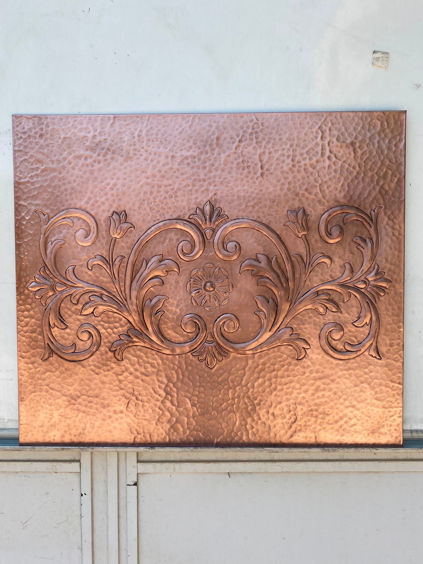 Victorian Style Copper Kitchen Backsplash