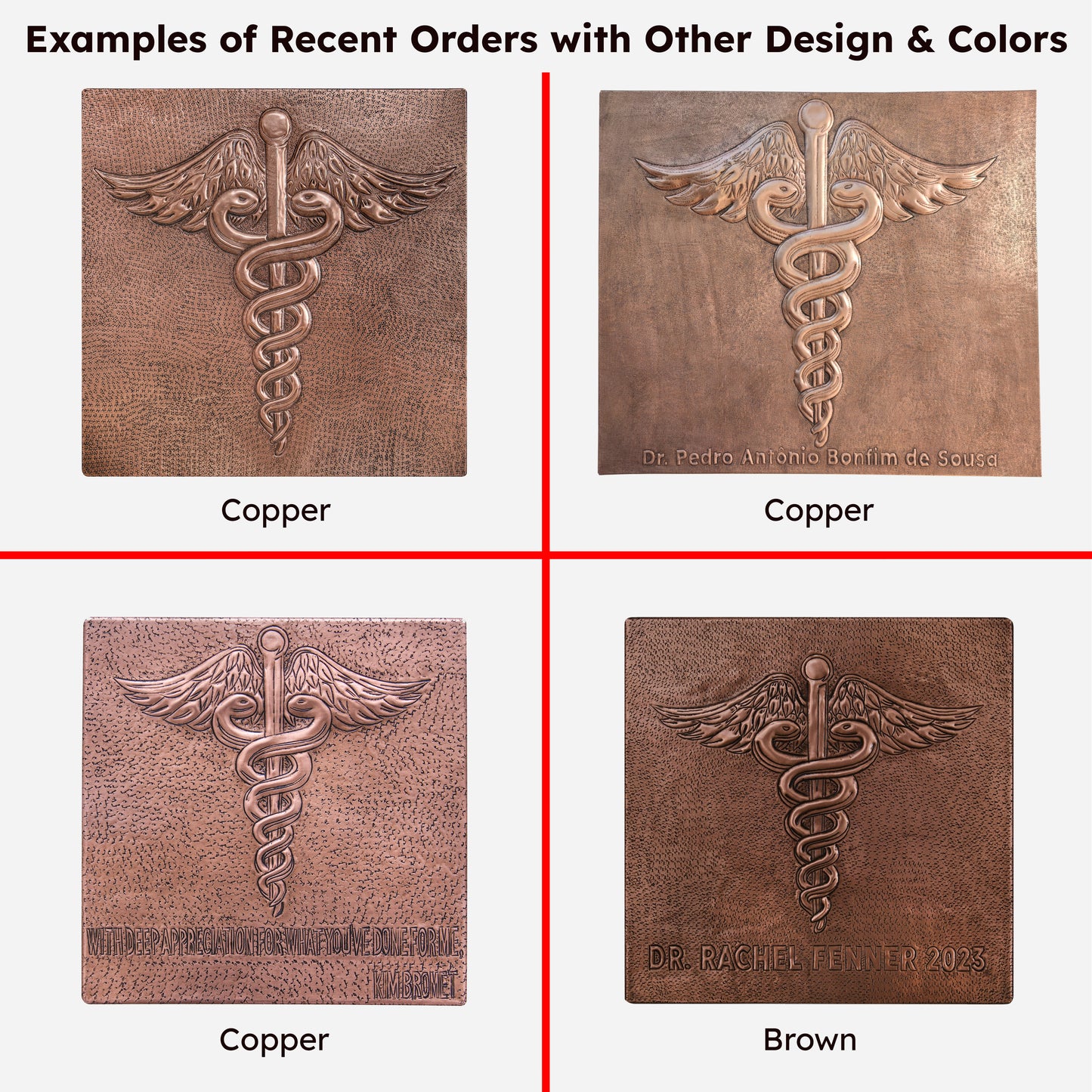 Custom Doctor Name Plate (Caduceus Symbol) - Natuross