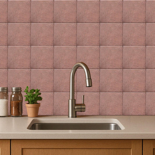 4x4 Square Copper Backsplash Tiles