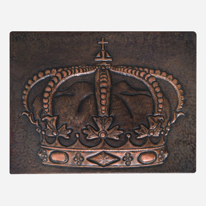 Crown Copper Wall Art 11.8x15.8" Brown Patina - Natuross