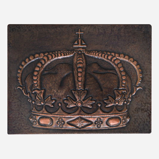 Crown Copper Wall Art 11.8x15.8" Brown Patina