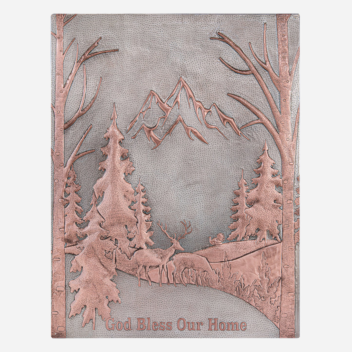 Home Blessing Sign (Mountains, Pine Trees, and Deers) - Natuross