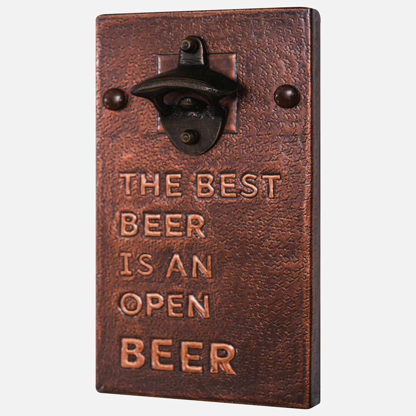 Copper Bottle Opener (Personalized, Brown Patina)