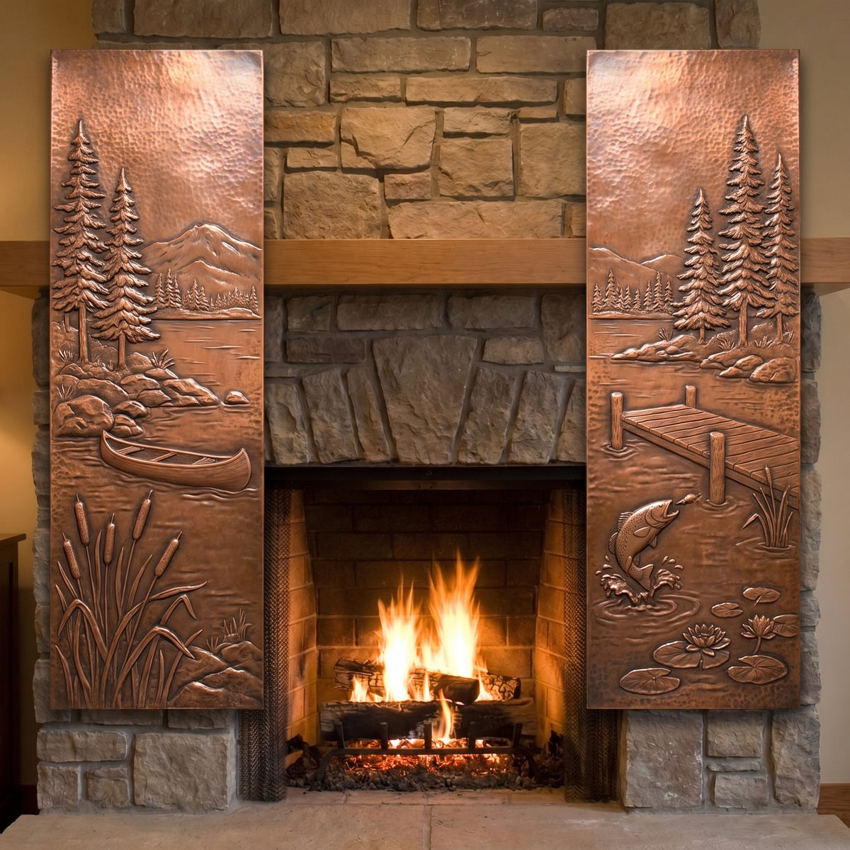 Lake Copper Panel Pair