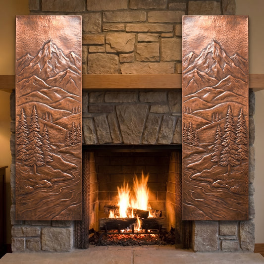 Mountain Copper Panel Pair