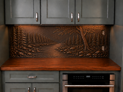 Copper Full Kitchen Backsplash Set