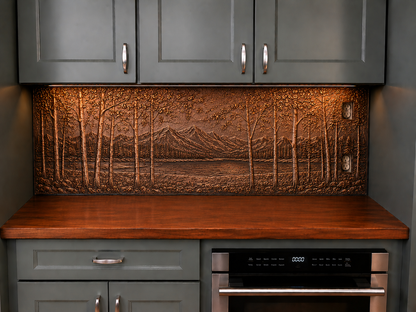 Copper Full Kitchen Backsplash Set