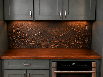 Copper Full Kitchen Backsplash Set
