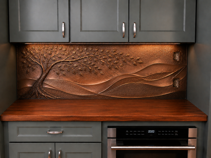 Copper Full Kitchen Backsplash Set