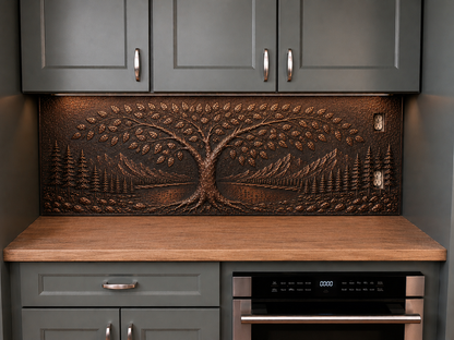 Copper Full Kitchen Backsplash Set
