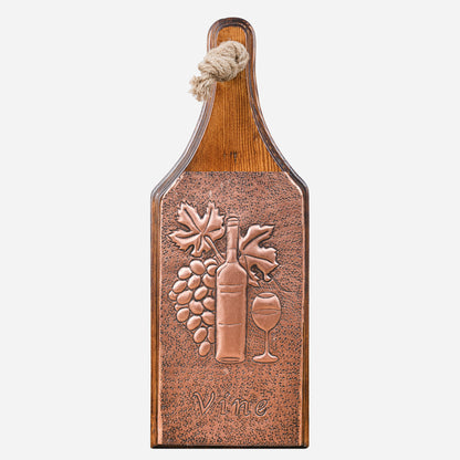 Copper Wine Bottle Tote (Personalized, Grapes)