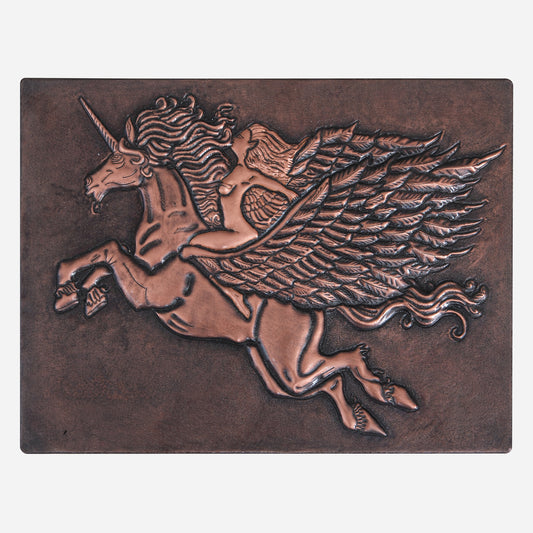 Pegasus Copper Wall Art 11.8x15.8" Brown