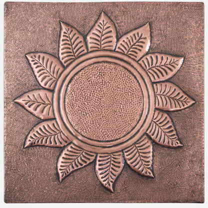 Sunflower Copper Wall Art 13.7"x13.7" - Natuross