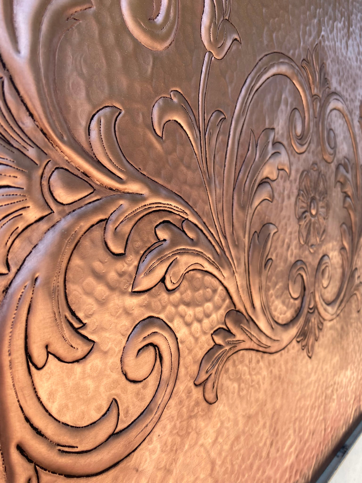 Victorian Style Copper Kitchen Backsplash