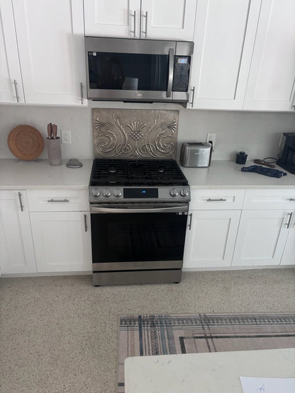 Scottish Thistle Copper Backsplash — Silver