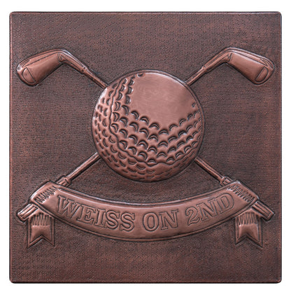 Copper Golf Tournament Trophy and Award Plaque - Natuross