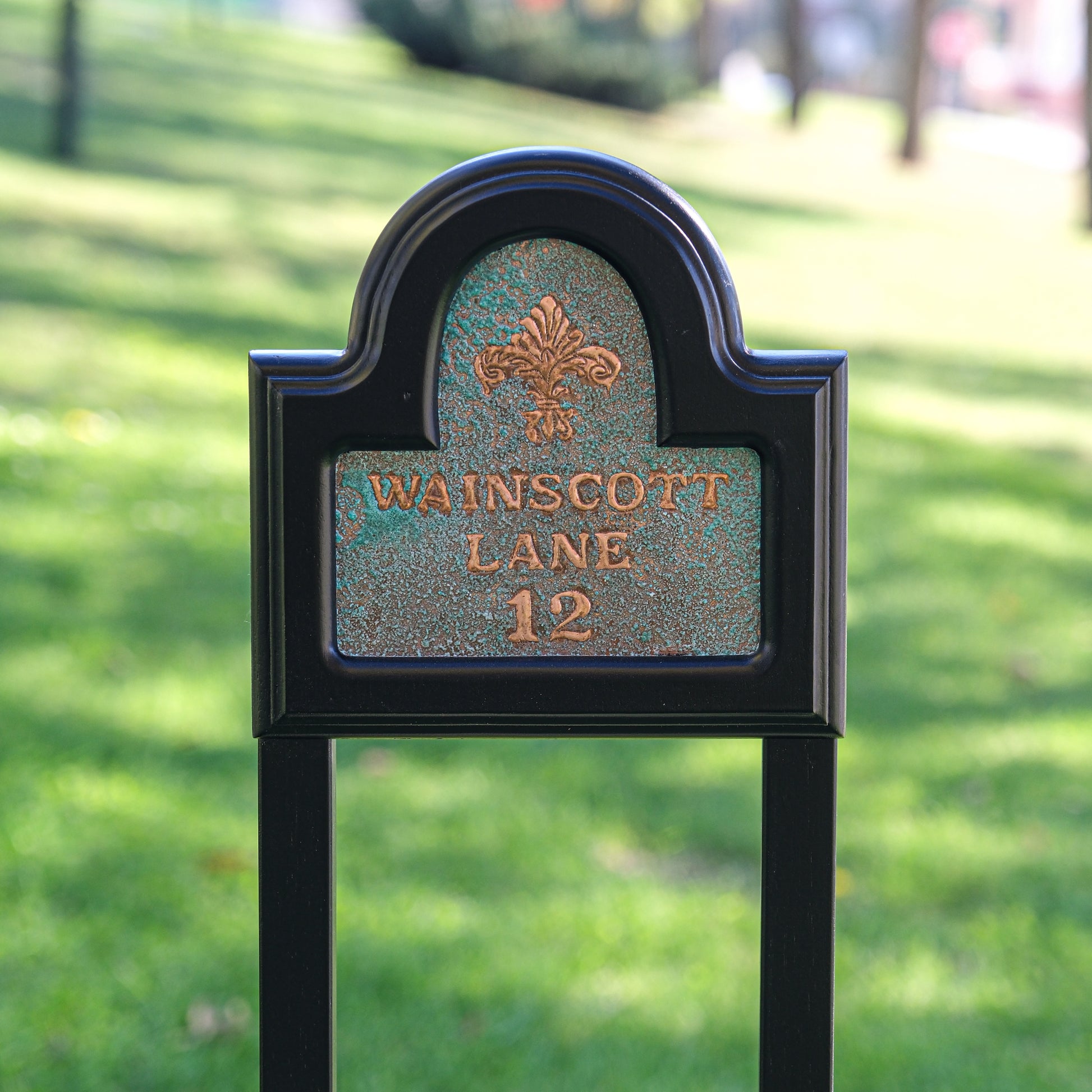 Yard Address Sign with Double Stake - Natuross