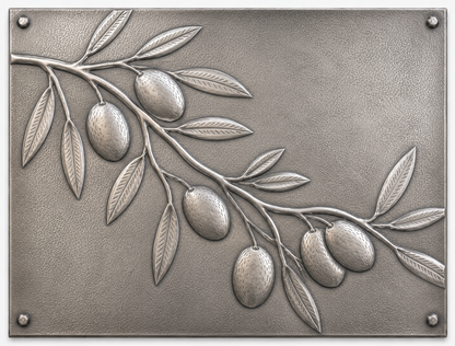 Olive Branch Copper Backsplash