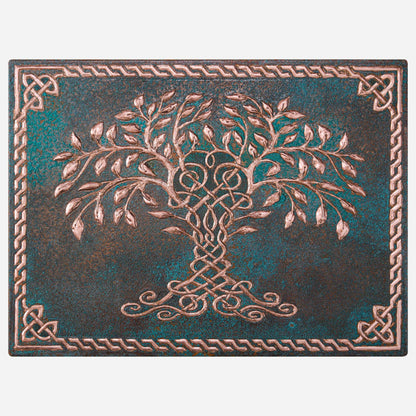 Green Patina Celtic Tree of Life