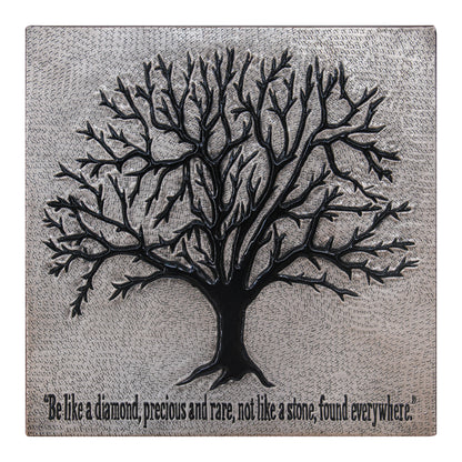 Eternal Tree Copper Backsplash in Gray & Black - Natuross