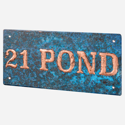 Copper Address Plaque