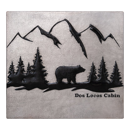 Gray & Black Bear Copper Backsplash