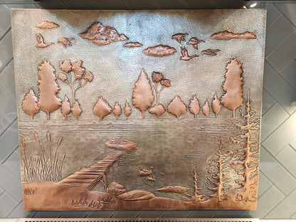 Lakeside Copper Backsplash