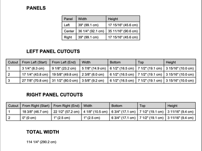 Natuross Full Kitchen Backsplash with Stove Center - Natuross