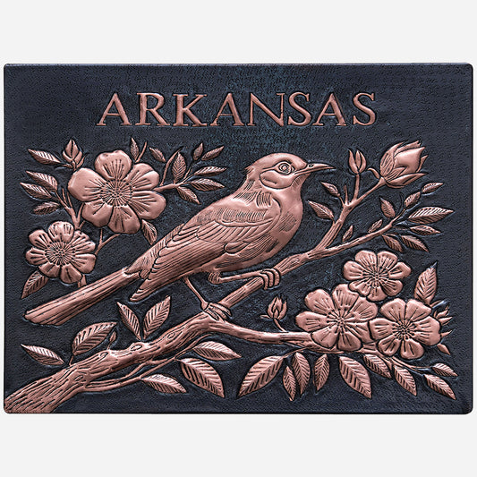 Arkansas Mockingbird Kitchen Backsplash Tile - 12"x16" Black