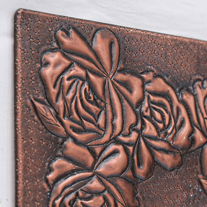 Roses Copper Kitchen Backsplash Tile