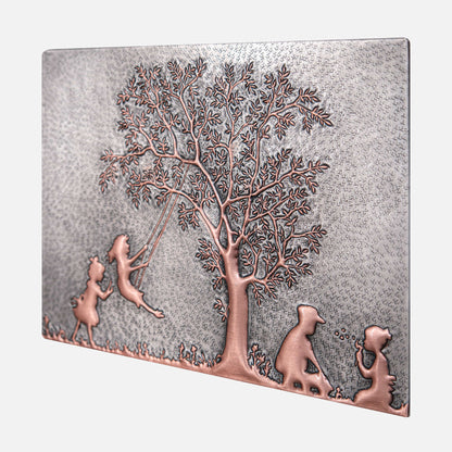 Swinging Children Copper Backsplash Tile