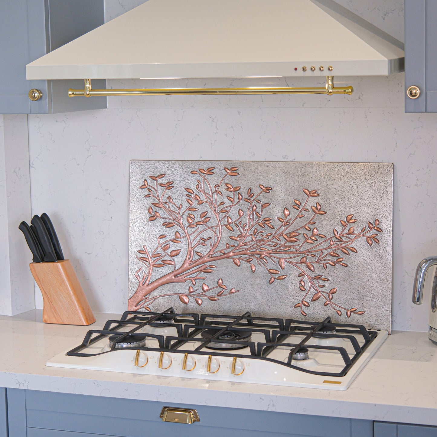 Tree Branches with Leaves Kitchen Backsplash Tile - Natuross