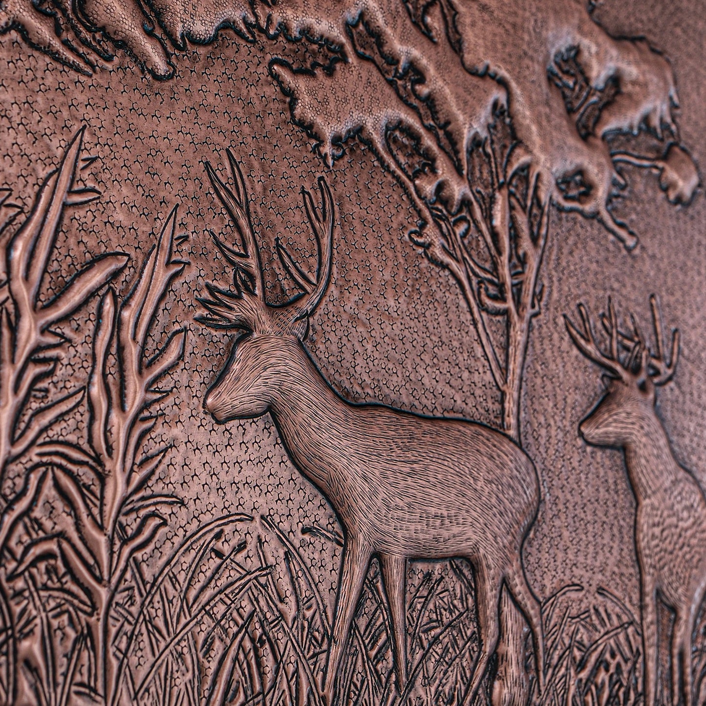 Copper Kitchen Backsplash( Deer Family, Nature Scene)