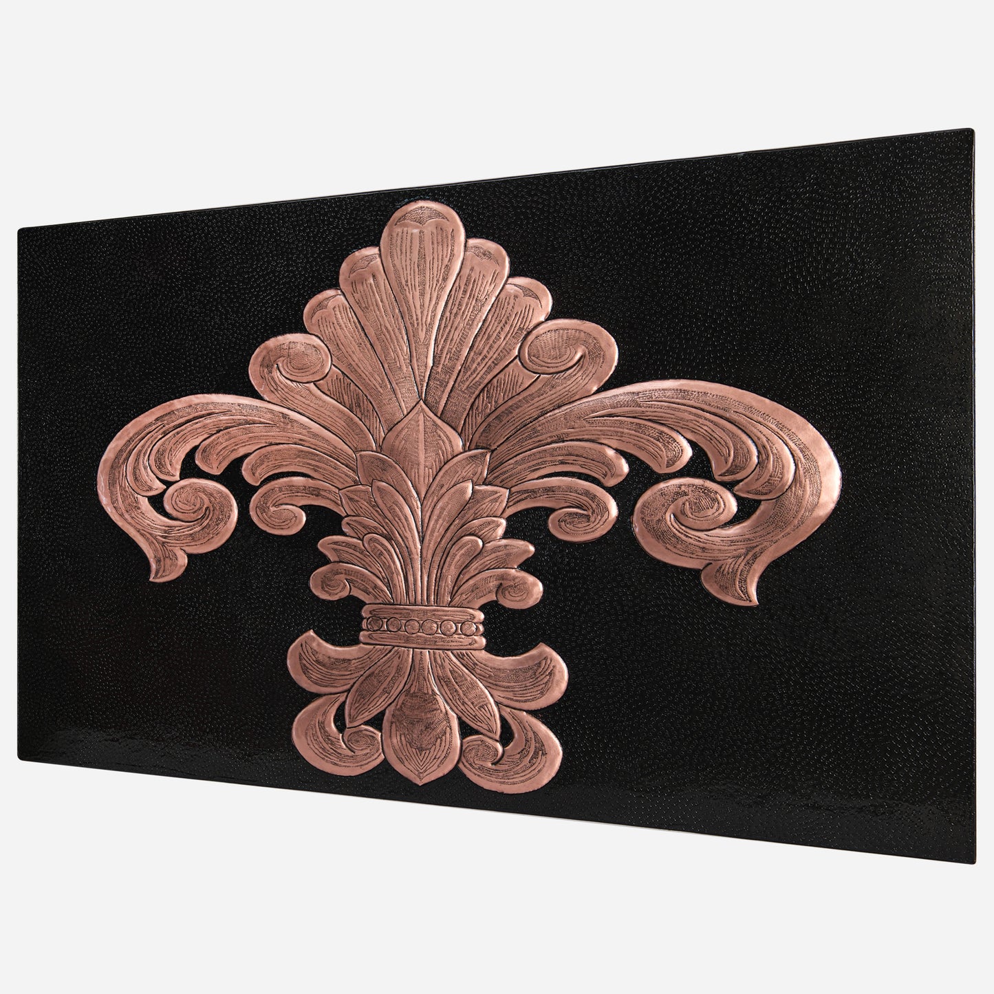 Fleur de Lys Copper Kitchen Backsplash