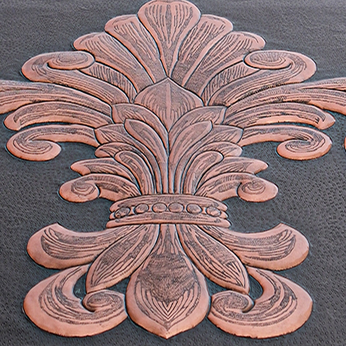 Fleur de Lys Copper Kitchen Backsplash