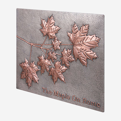 Maple Tree Branches Copper Backsplash Tile