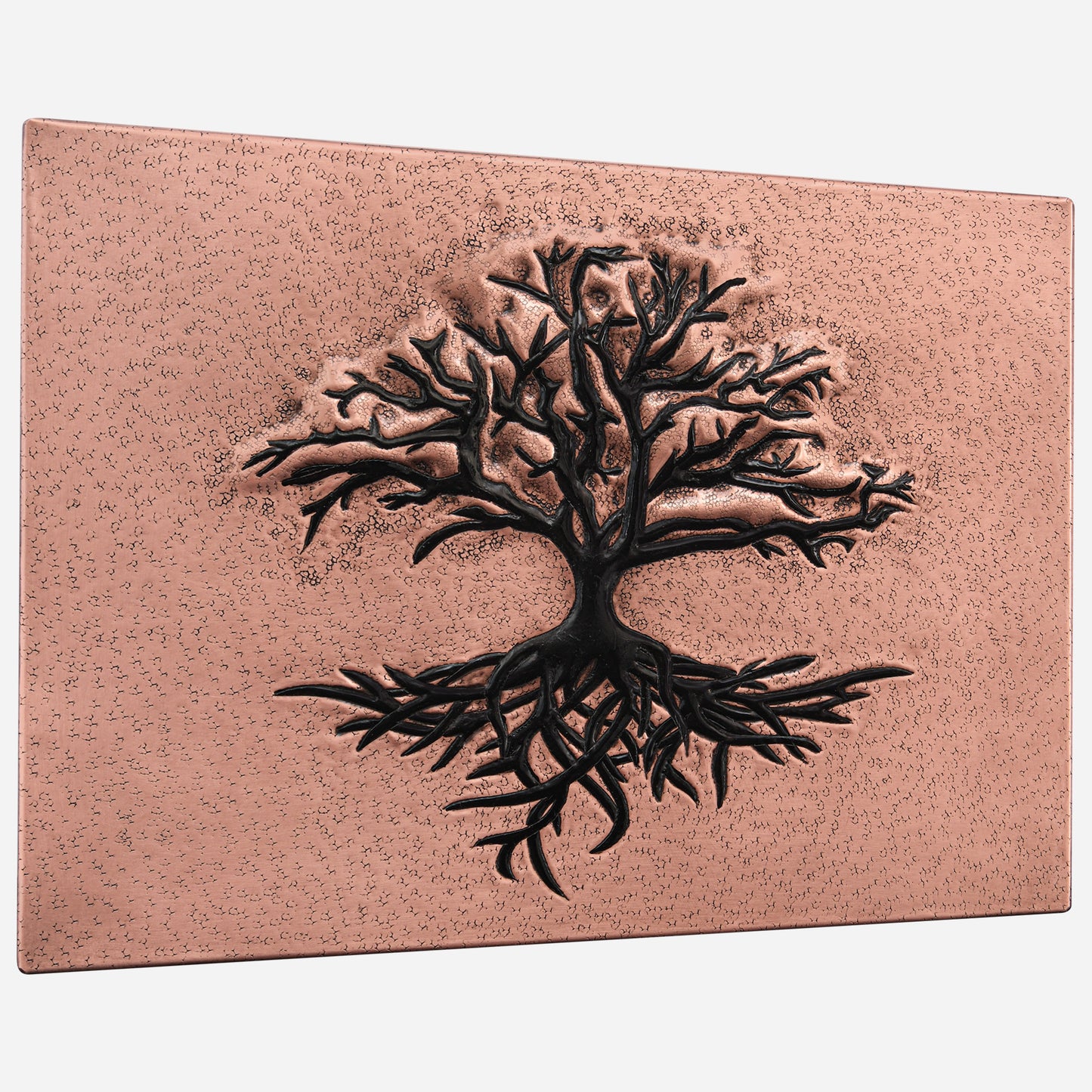 Tree with Roots Copper Kitchen Backsplash Tile
