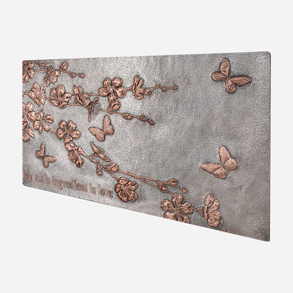 Dogwood Branches Copper Backsplash Tile